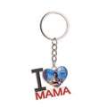 RubySub Metal LOVE MOM Sublimation Keychains Blanks Custom Keychain for Mother's Day