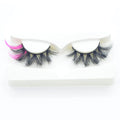 Fluffy Real Mink Lashes Private Label Fluffy Lash Strips Vendor Customized Packaging Diamond Mink Stars Colors Wholesale Eyelash