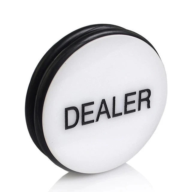 Factory Supply Acrylic Pressing Casino Series Black and White Double-sided Poker Cards Guard Poker Button-Peach Heart Dealer