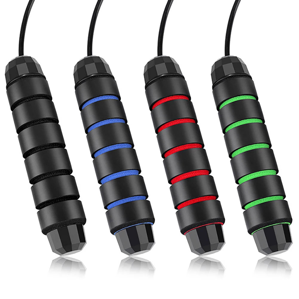 Adjustable Jump Rope 160g Weighted Gym Fitness Jump Rope Tangle-Free Bearings Plastic Material for Skipping Rope Exercises