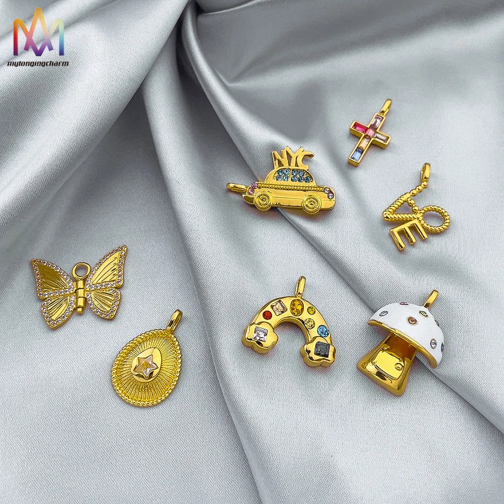 Wholesale Luxury Charms Pendants Accessory Gold Filled Jewelry Making Supplies for Diy Jewelry