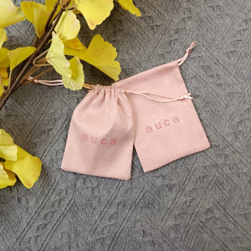 Promotion Mini Luxury Suede Bag Velvet Jewelry Drawstring Package Bag Dust Packaging Gift Bag With Logo