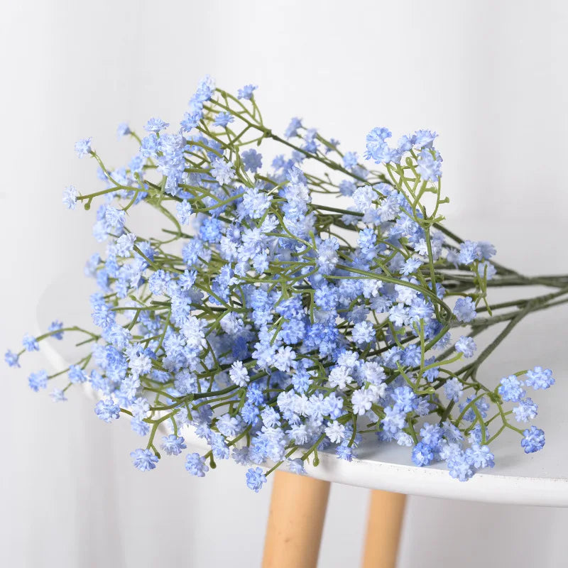 Hot Sale Soft Rubber Artificial Flower Bouquet Wedding Decoration Babysbreath Bouquet