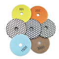 4 Inch 100mm Angle Grinder Flexible Granite Marble Edge Dry Diamond Resin Bond Polishing Pad for Marble Granite Polishing