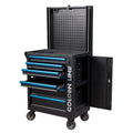 Bluetooth Speaker Rolling Tool Cabinet Auto-Lifting Back Panel Garage Tool Trolley Steel Iron Workshop Tool Chest OEM