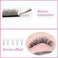 0.05mm YY Lash Eyelashes Braided Love Mesh Bloom Curl Lashes Eyelash Y Style Natural Easily Grafting B/C/D/DD Diameter Black Dd[