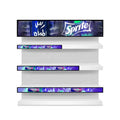 Supermarket Shelf Edge LED Display Screen with 4K Resolution Custom Stripe Advertising Bar Using LVDS Technology Stretch LCD Bar