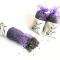 Customized Embroidery Splicing Organza Cotton Drawstring Bags Dried Lavender Scented Sachet
