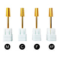 2022 High Quality Smooth Flat Gold Coated Tungsten Rotary Carbide Nail Drill Bit