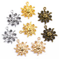 4 Colors Sun Charms DIY for Bracelet Necklace Pendant Handmade Jewelry Production 23*18mm L221