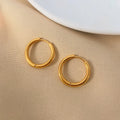 Fashion Minimalist Circular Shape Earrings Popular Non Tarnish Stainless Steel Earrings Steel Fashion Jewelry 2023 HOT
