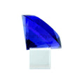Manufacture Gems Wholesale Blue Color Moissanite Diamond Lose Stone Shinning Glass Crystal Diamond for Counter Decoration