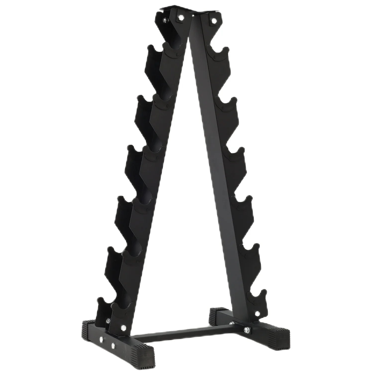 Home Gym Fitness 6-Tier Dumbbell Rack Storage Stand Steel and Metal Vertical Weight Tree Hex Wide Home Gym Fitness