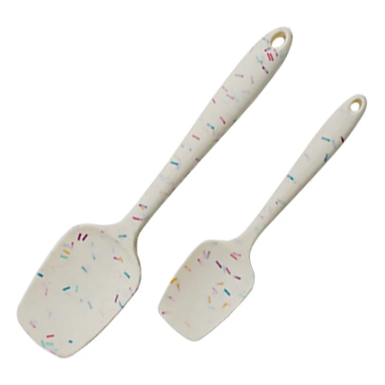 Essential for Household Baking Tool with Food Grade Non-Stick Silicone for Salad Cream Spoon Baking Pastry Spatula Dot Utensils