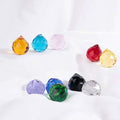 15mm 20mm 30mm 40mm 50mm 80mm 100mm Chandelier Color Prism clear Faceted Diamond Hanging Crystal Glass Balls With Holes