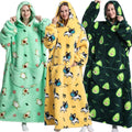 2025 New Wholesale Wearable Fleece Solid Color Hoodie Blanket for Adult Sherpa Oversized Hoodie Blanket