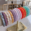Hot Selling Fashion Colorful Crystal Glass Rondelle Beads Adjustable Bracelet