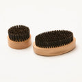 Hot Selling Custom Curved Bamboo Beard Brush Small Boar Bristle Compact Wooden Design for Wholesale for Beard Care Cushion Vent