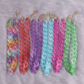 New Fashion Frosted Resin Link Chain Chunky Collar Translucent Colored Matte Acrylic Long Chain Necklace Choker Women Jewelry