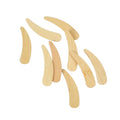 Eco-Friendly Natural Bamboo Wood and Plastic Miniature Spoons 6cm 7cm Facial Cream Spatula Beauty Tools for Massage and Makeup