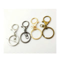 Plated Metal Lobster Clasp Key Hook Chain Jewelry Ornament Making DIY Keychain Keyring