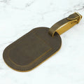 Hot Sale Real Leather Custom Decorative Embossed Logo Name Luggage Tags