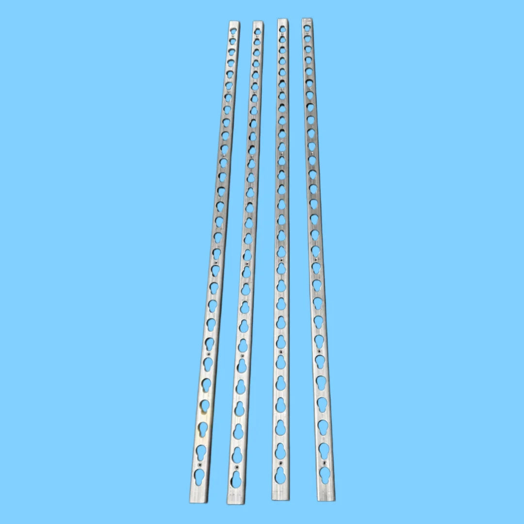 Metal Keyhole Tracks for Horse Show Jumping Length 1.5 m Iron Galvanized Material