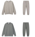 Wholesale Custom Logo Oversized Tracksuit Men's Sweatshirt Set Blank Crewneck Sweatshirt Sweatpants Set