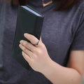925 Sterling Silver Open Ring square Black Agate Retro Versatile Korean Sterling Silver Ornaments Versatile Single Products