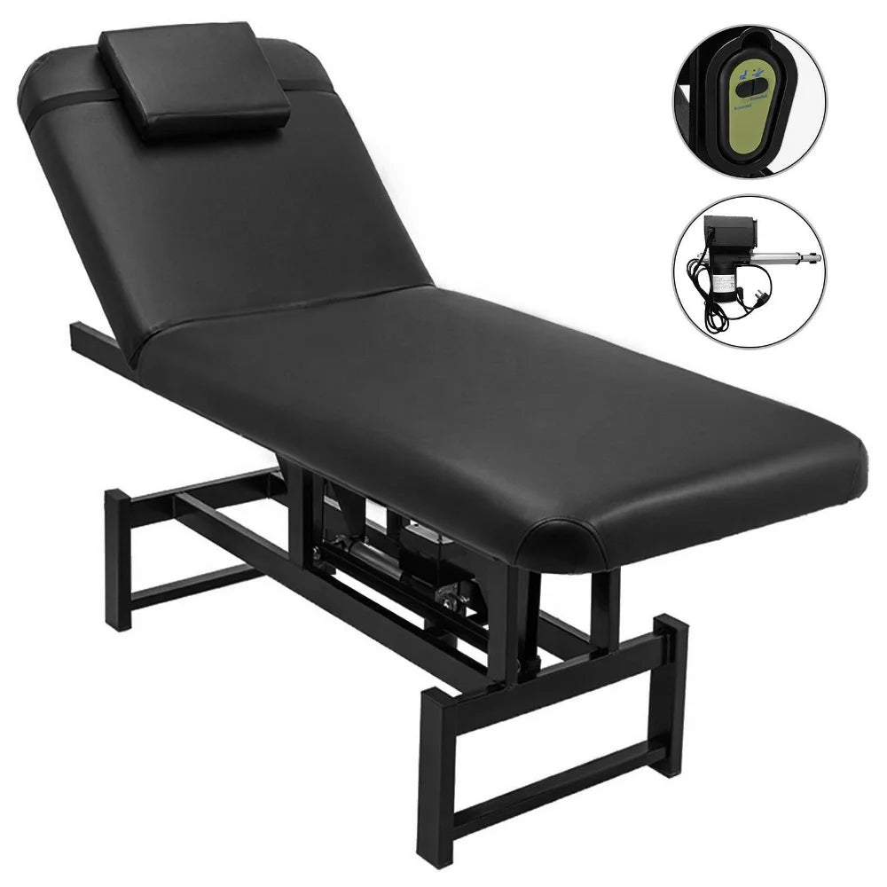 Electric Massage Chair Facial Bed Hot Sale Full Body Massage Table Black Foot Massage Chair