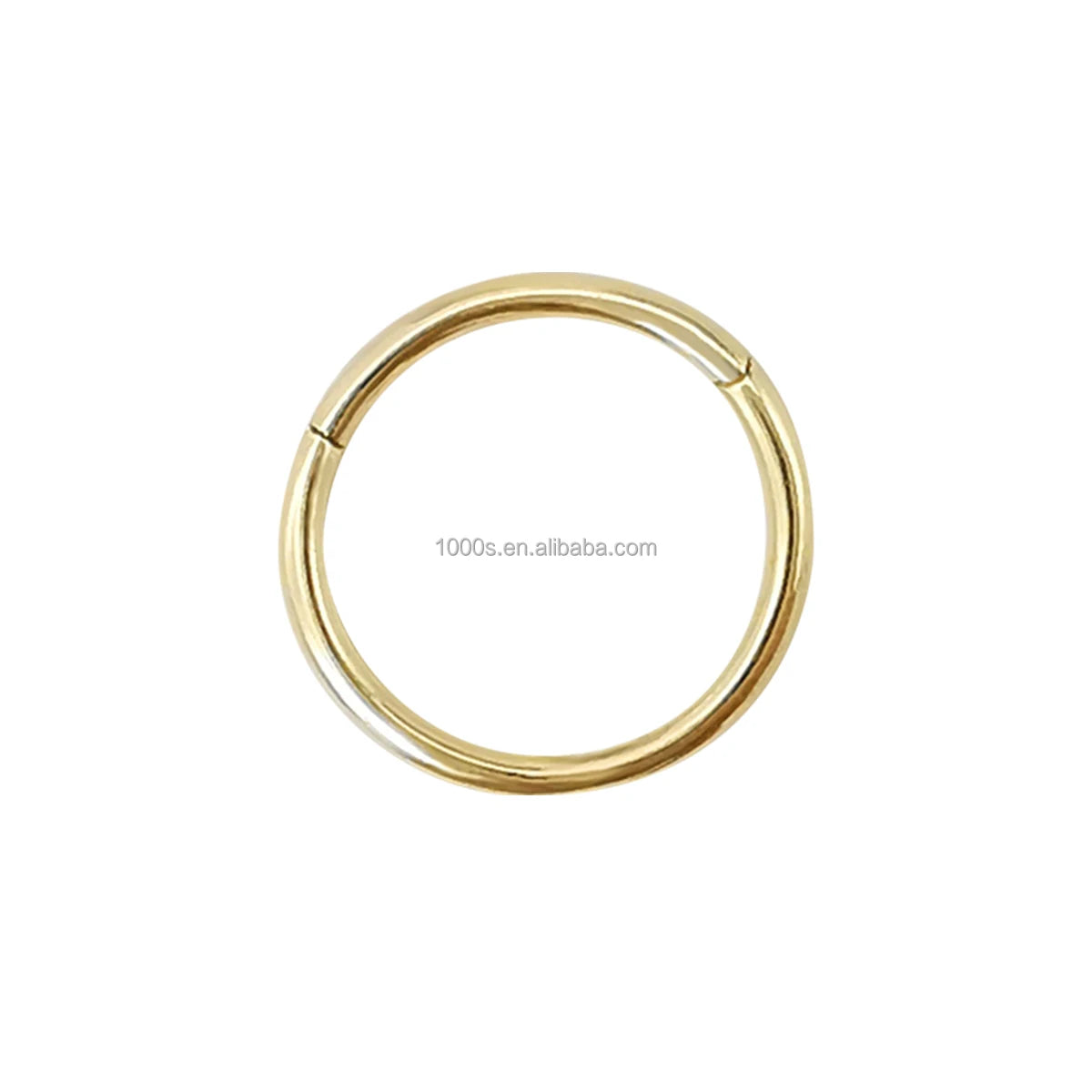 Fine Jewelry 14K Real Gold Nose Ring 8mm 10mm 12mm Body Jewelry for Women Girl Customize Solid Gold