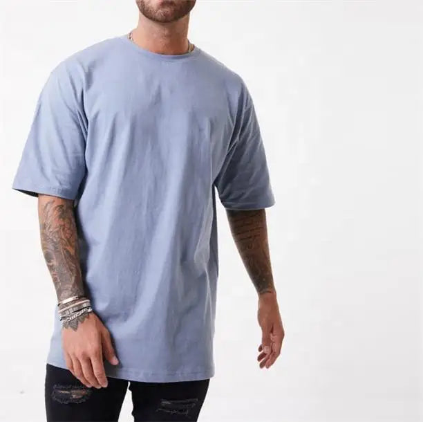 Yali Wholesale Basic t Shirt 100% Cotton Unisex Men Custom Oversized Blank 180gsm Cotton Tshirt Drop Shoulder T-shirts Mens