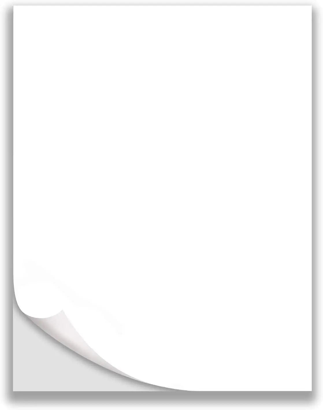 Recyclable A4 Size Waterproof Inkjet Vinyl Sticker Label Paper for Laser and Inkjet Printer