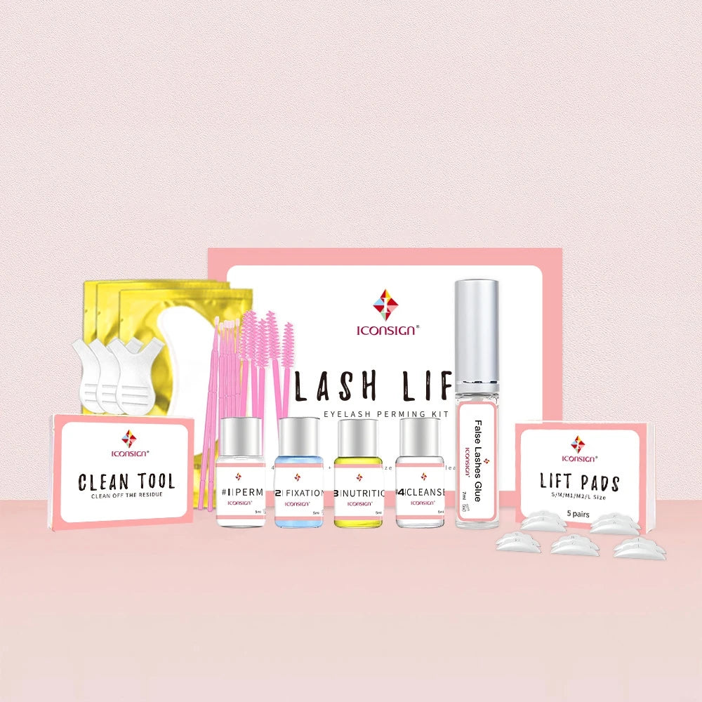New Lash Lift Kit Long Lasting Eyelash Lifting Perming Lotion Fixation Glue Curly Lasher Beauty Salon Eyelash Perm Home Kit