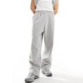 Wholesale Long Trousers Wide Leg Flare Sweat Pants Cotton Grey Baggy Stacked Sweatpants for Men