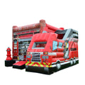 Commercial Bounce House Customized Inflatable Fire Truck Bouncer for Rental or Events