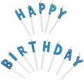 Wholesale Rainbow Happy Birthday Funny Glitter Blue Pink Cake Letter Candles for Parties Home Decoration & Ramadan Celebrations