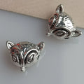 AA016323 Bracelet Necklace Accessories Fashion Tibetan Silver Alloy Fox Big Hole Beads 11*14mm