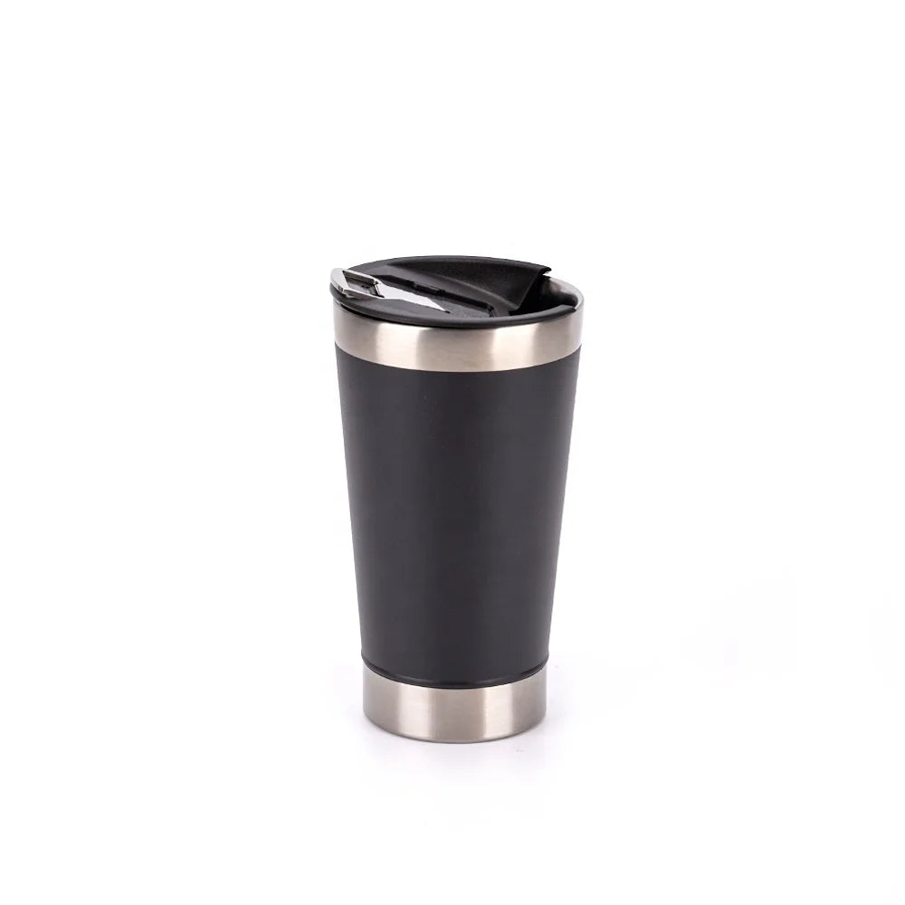 South America Copos Termico 16oz Chilly 18/8 Stainless Steel Beer Tumbler Pint Cup with Built-in Bottle Opener