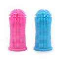 OEM Dental Care Silicone Puppy Pet Dog 360 Degree Tooth Brushing Finger Toothbrush Kit with Surround Bristles for Teeth Cleaning