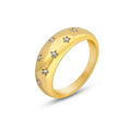 Fashion Gold Plated Jewelry Rings Stainless Steel for Women