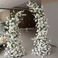 L-HOA022 Wholesale Wedding Flower Arch Horn Shaped Flower Arch Arrangement Horn Wedding Horn Arches Flower for Wedding Decor