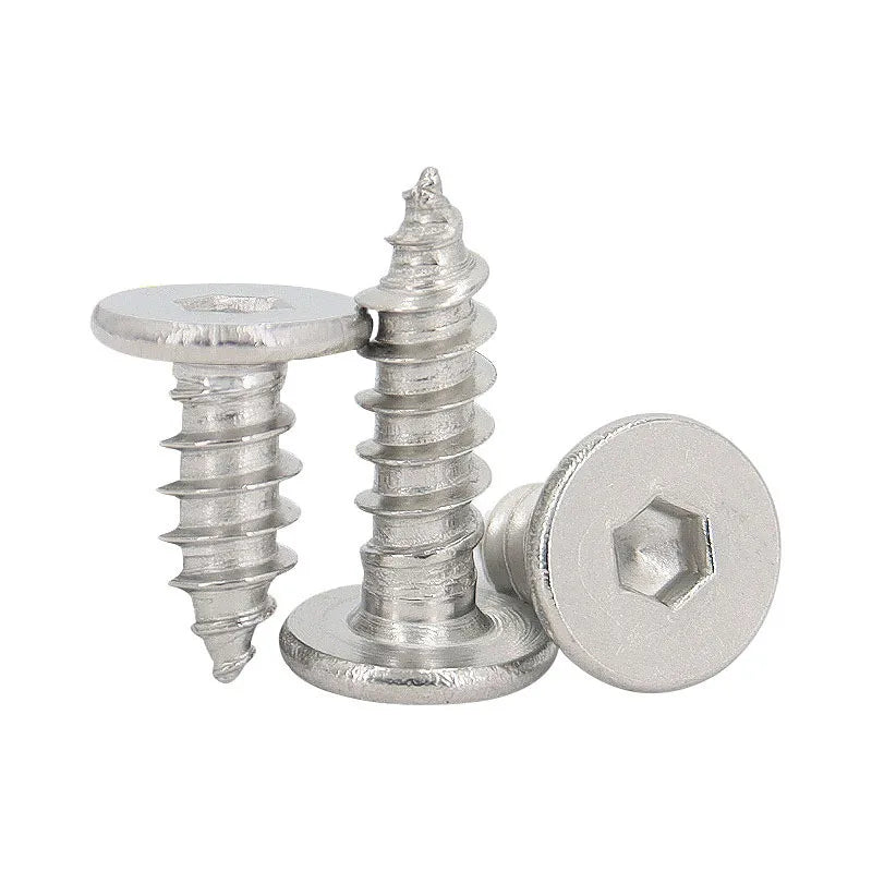 M2 X 4mm M2.3 M2.6 M3 M4 M6 M8 Ultra Low Profile Phillip Hex Socket Thin Head Self Tapping Screw CA