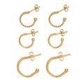 Ear Wire Earring Hooks Connector DIY Jewelry Making Accessories Crafts Dangle Hoop Earrings Components Stainless Steel 10pcs