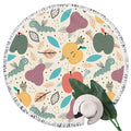 Circle Beach Towel Custom Bath Hotel Beach Hot Sale Microfiber Family Novelty Printed 150*150cm Eco-Friendly Quick-Dry