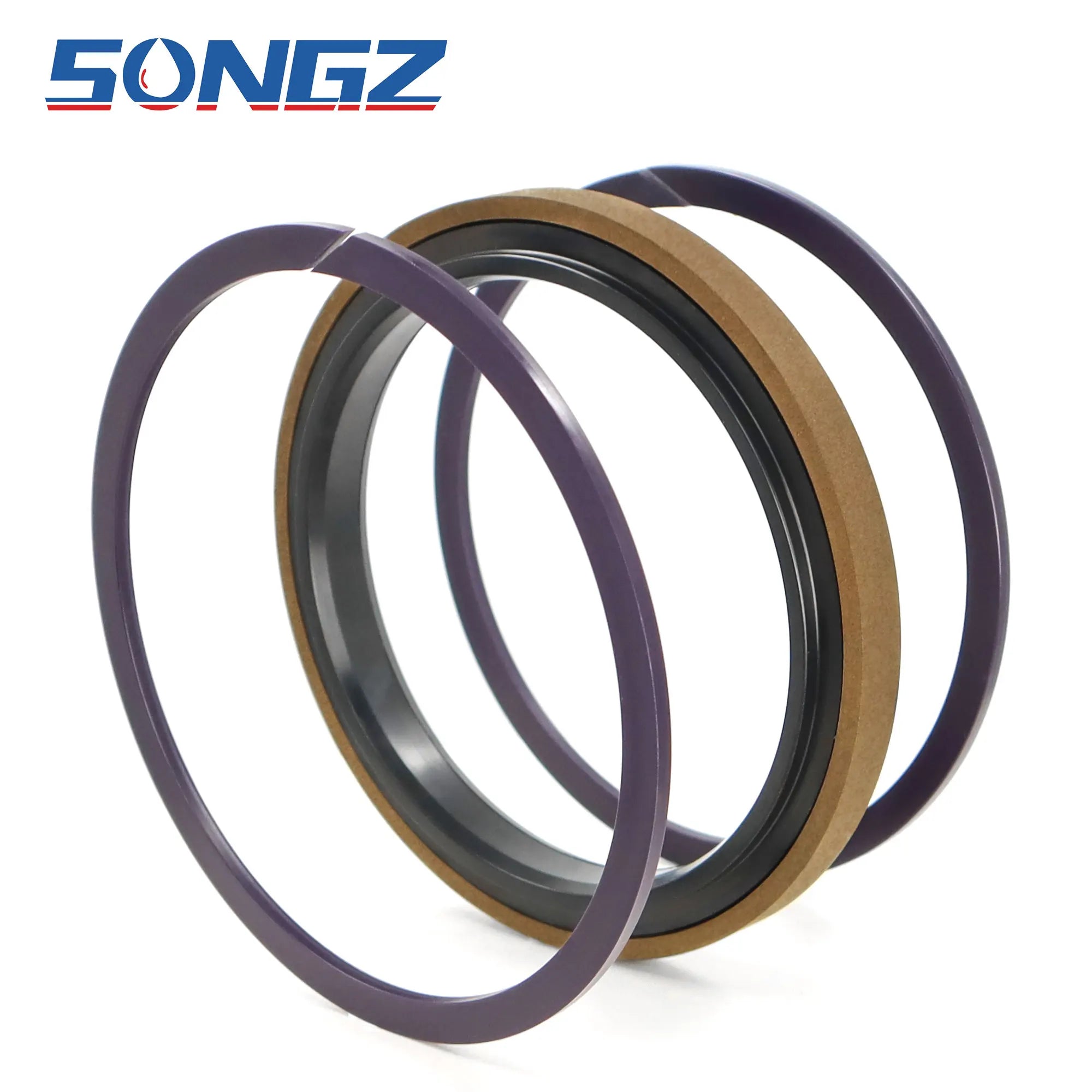 Factory Wholesale Hydraulic Cylinder Seals Cu-PTFE Composite SPGW Combined Sealing 125*102*15.5mm Mechanical Seal