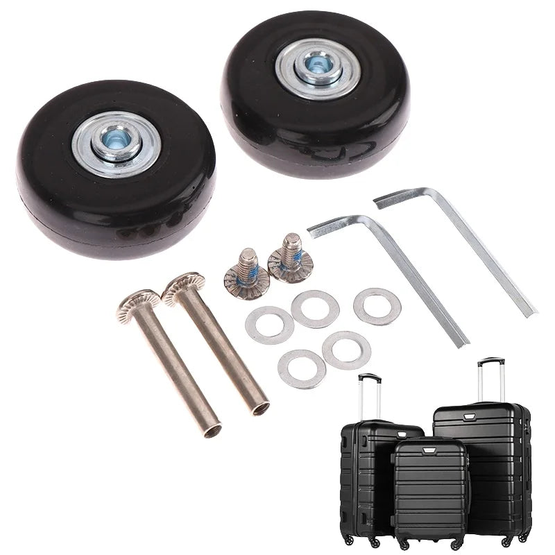 4018 5018mm Kit Spare Parts Wheel for Suitcase Replacement Detachable Single Luggage Trolly Wheel Set Rubber Wheel Skates Roller