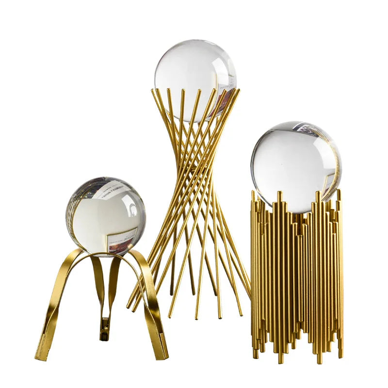 O-X439 Wholesale Light Luxury Nordic Ornament Gold Craft Wedding Centerpieces&table Decorations Modern Wedding Table Decoration