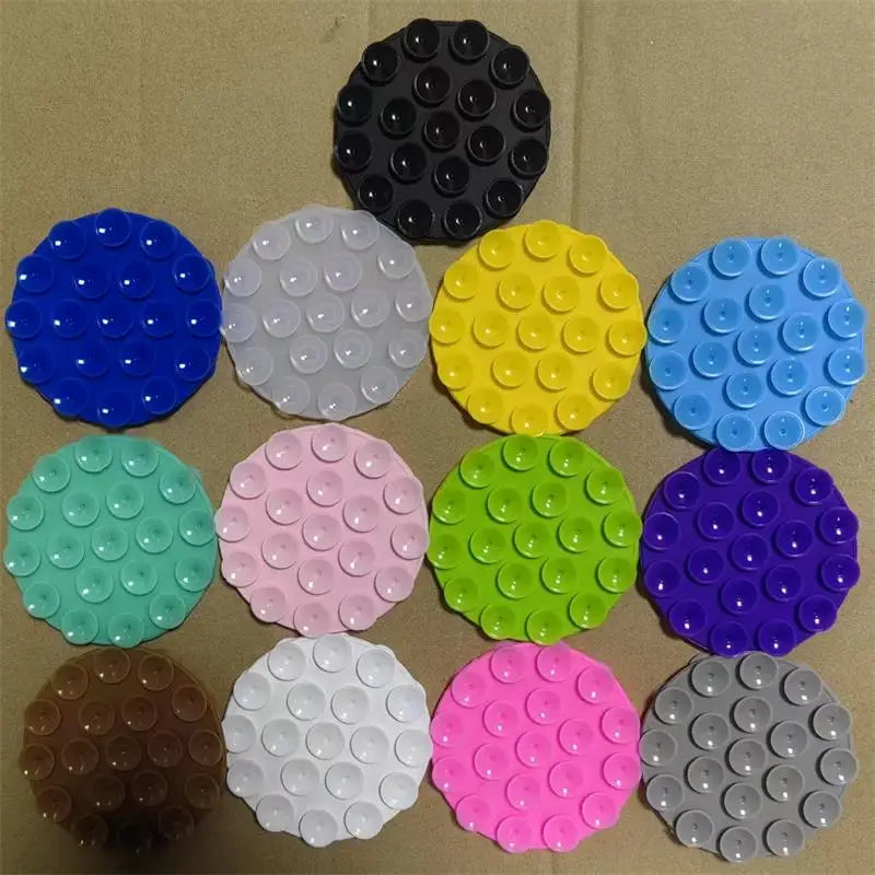 Factory Price Silicone Suction Phone Case Adhesive Mount-Round Phone Holder for Selfies and Videos Hand Mobile Devices Mount