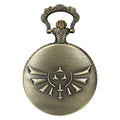 Bronze Skeleton Case Design Quartz Movt Custom Pocket Watch with Chain for Men and Lady MegaBDM
